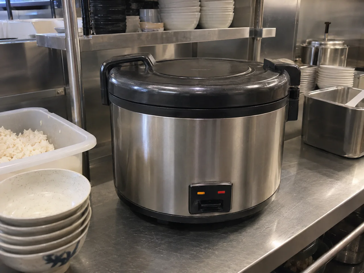 Commercial rice cooker after heating service in Atlanta