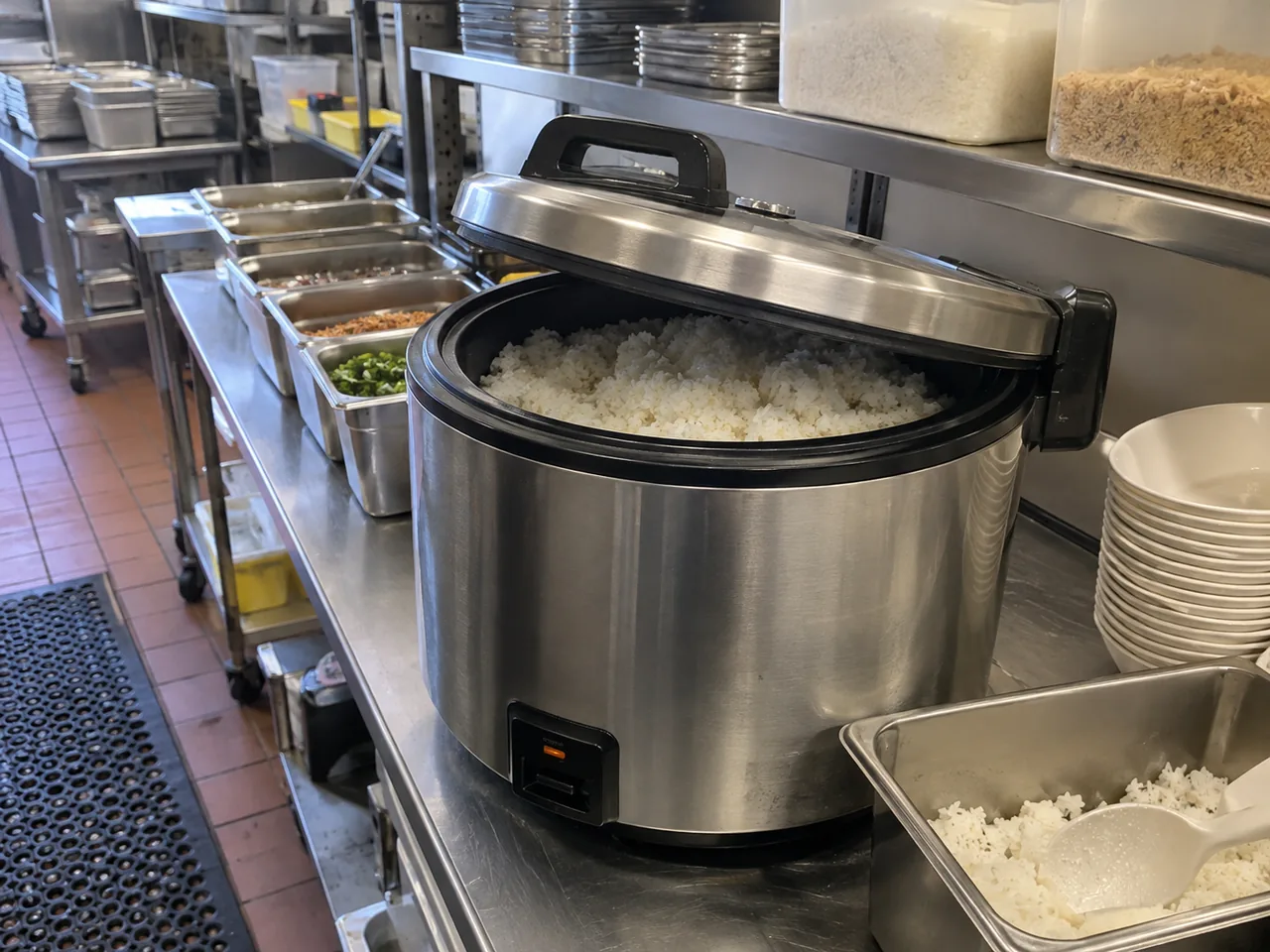 Commercial rice cooker after temperature control service in Metro Atlanta