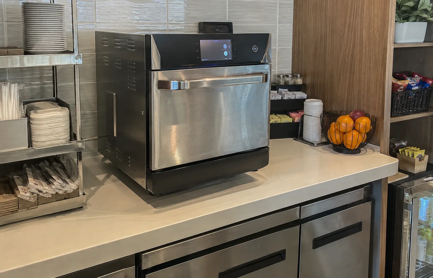Commercial high-speed oven ready after service in Downtown Tampa