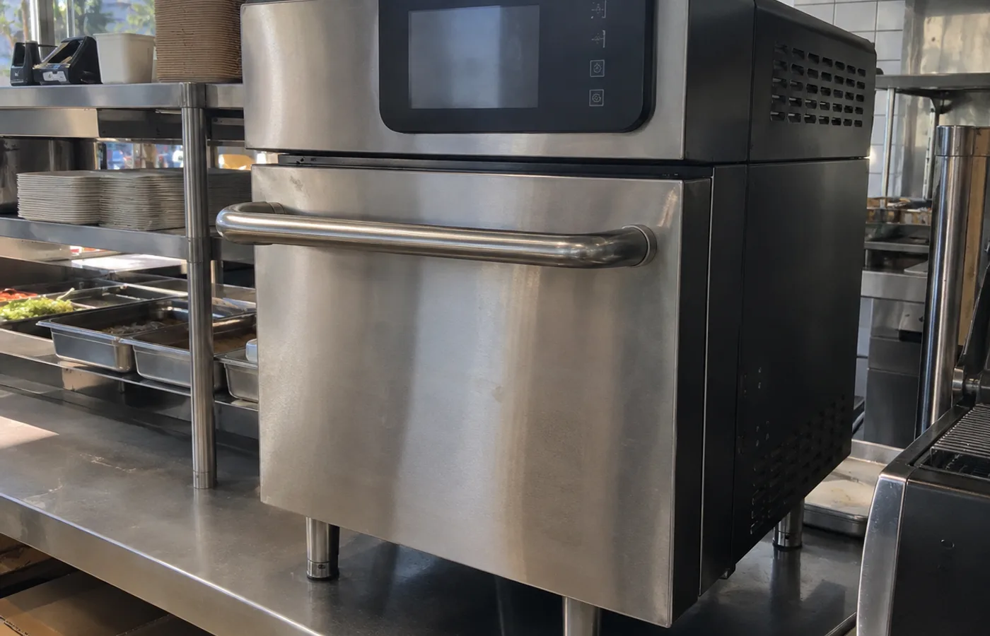 Commercial high-speed oven ready after heating service in Brandon