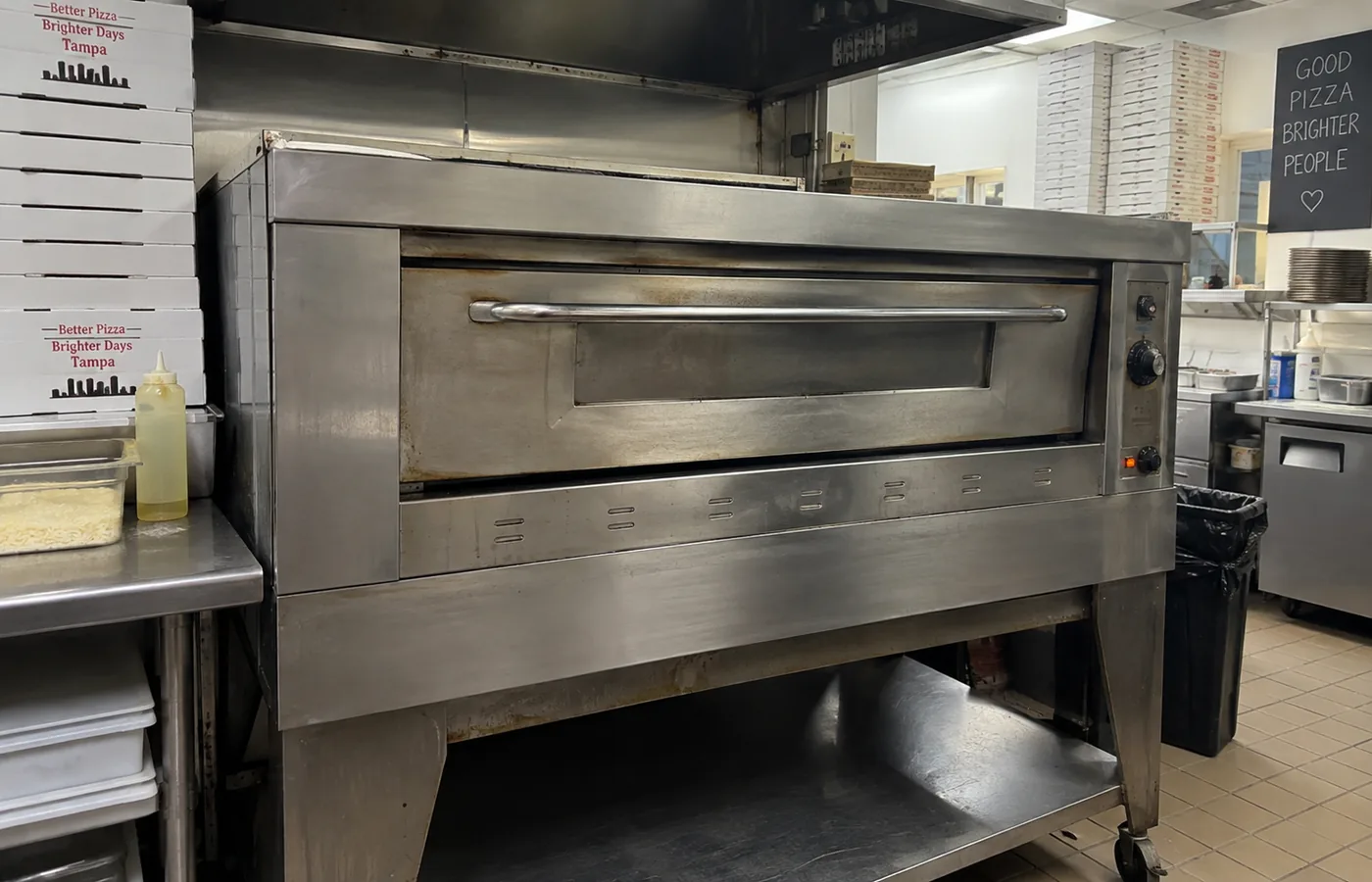 Gas pizza deck oven ready after ignition service in Ybor City