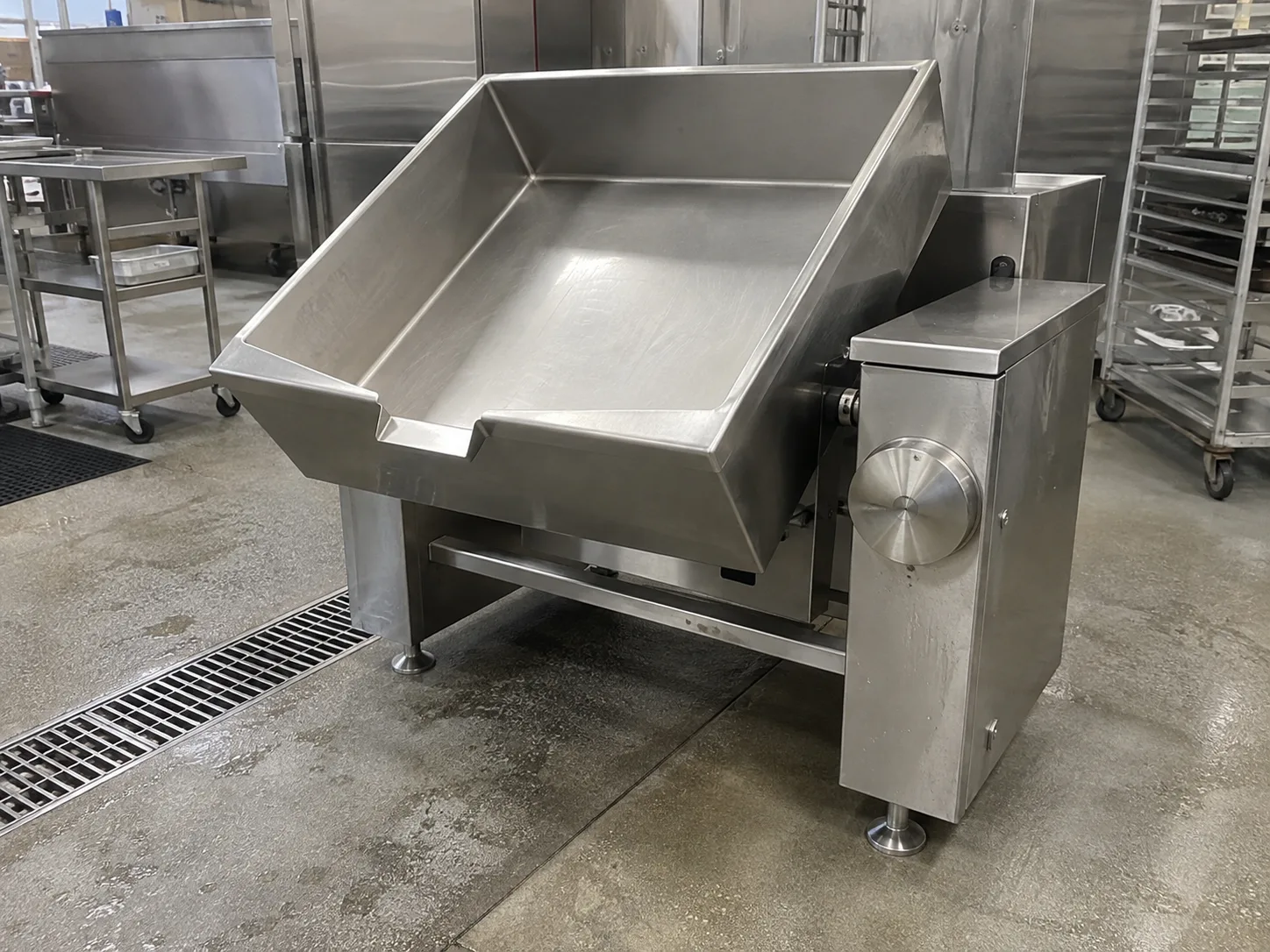 Commercial braising pan after electric tilt repair in Temple Terrace