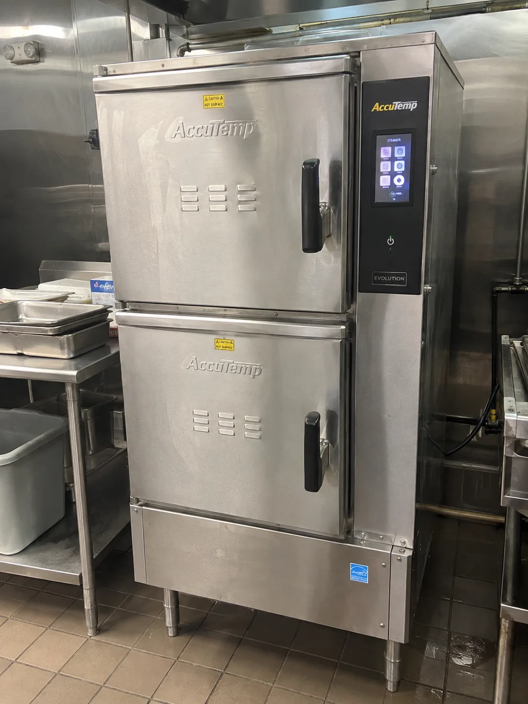 AccuTemp commercial steamer after timer control repair in Tampa Bay