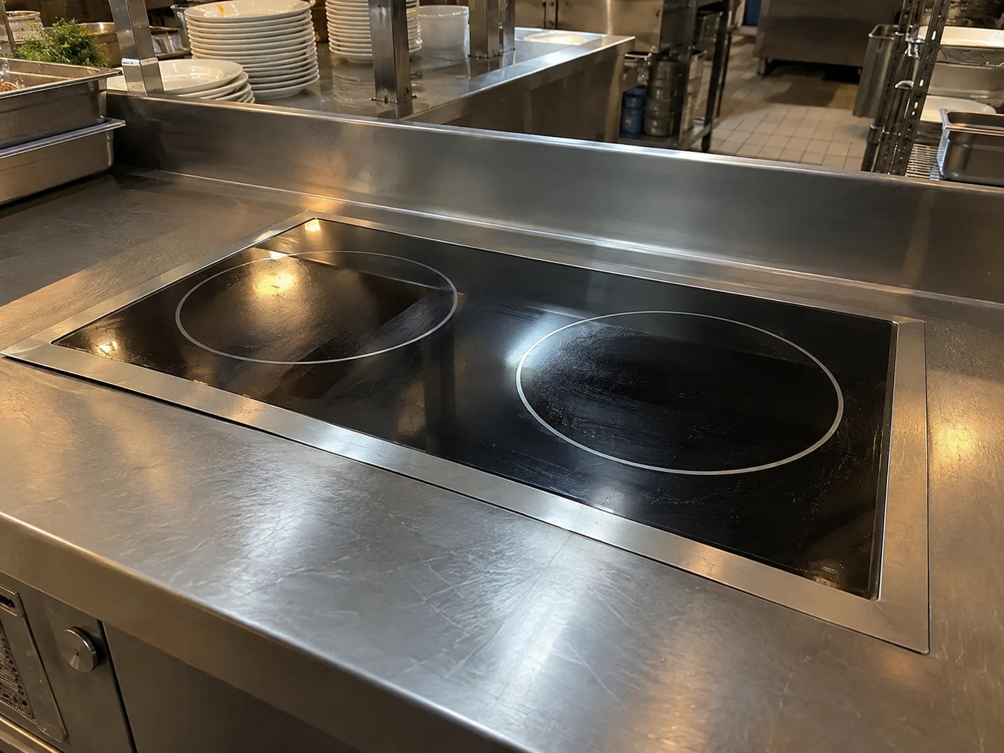 Groen commercial induction cooker after pan detection service in Tampa