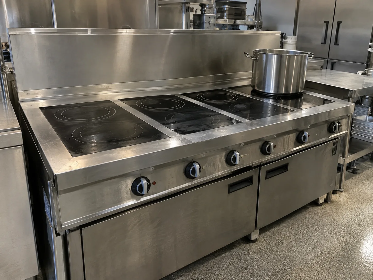 Southbend commercial induction cooker after control panel service in an Tampa-area kitchen