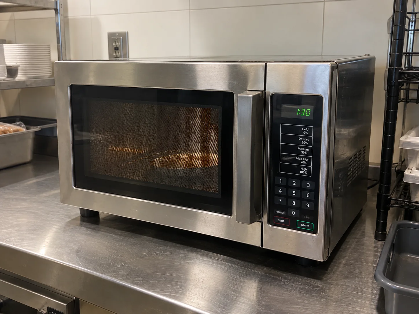 Commercial microwave after keypad response service near Tampa