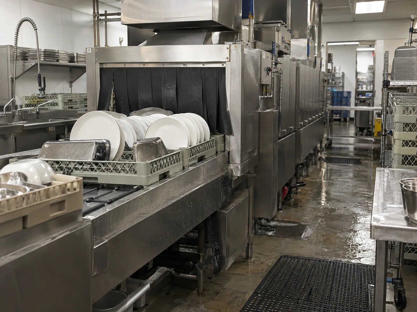 Conveyor dishwasher after cycle repair near Atlanta