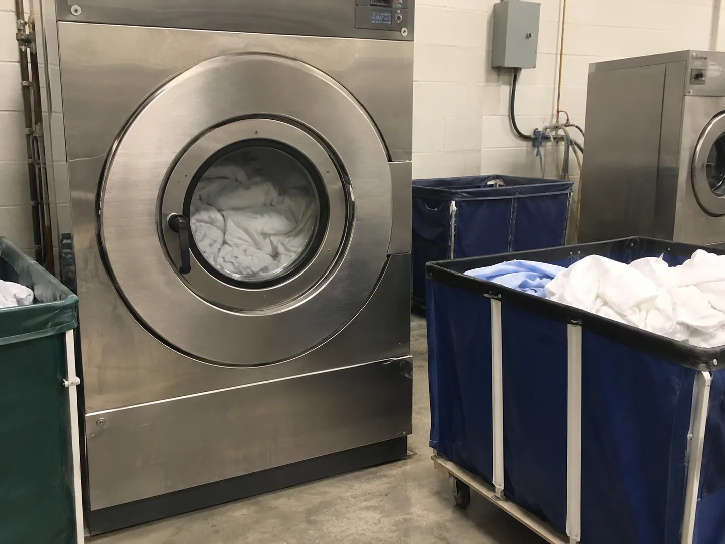 Commercial dryer after heating repair