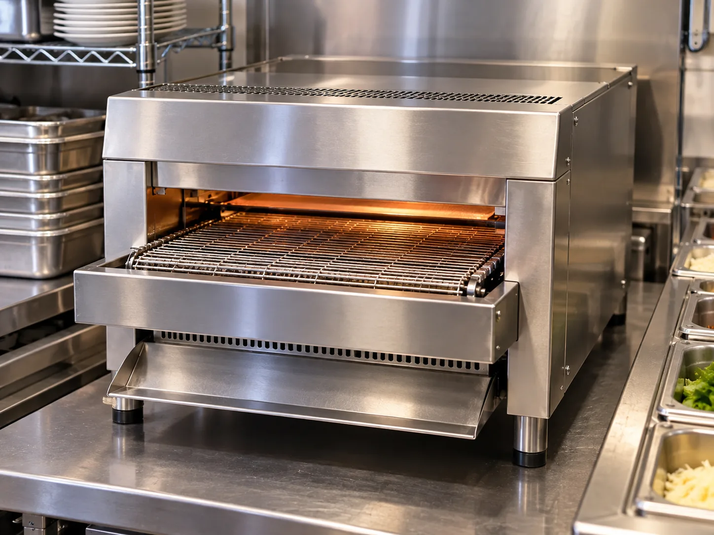 Commercial conveyor toaster after intermittent temperature control service in Westchase