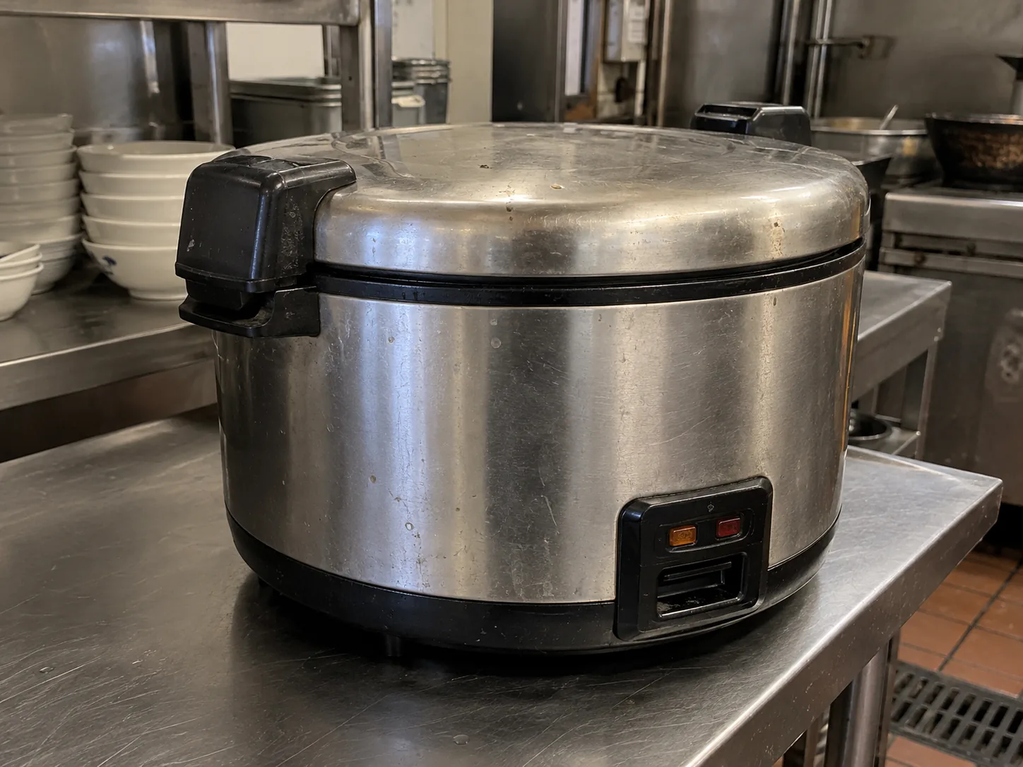 Commercial rice cooker after overheating repair in South Tampa