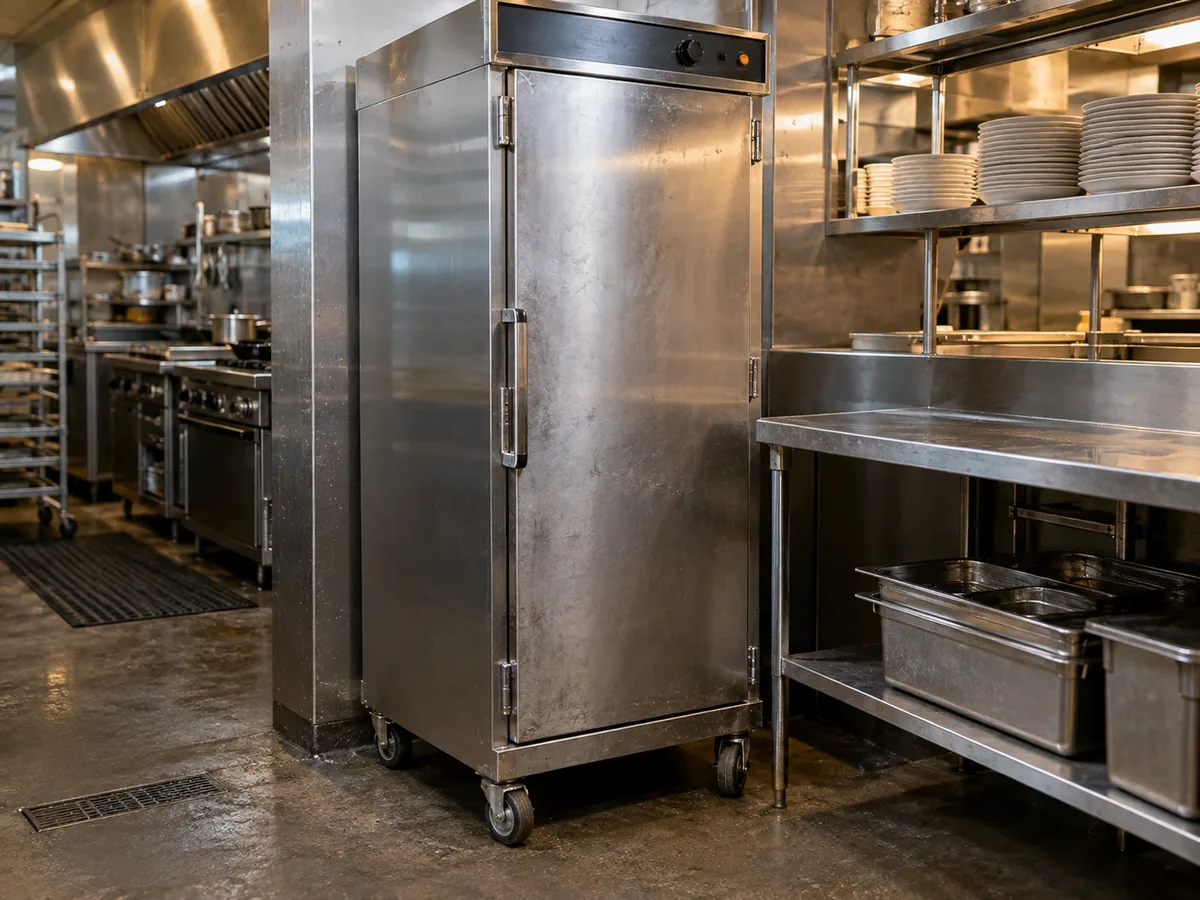 Commercial heated holding cabinet ready after Tampa repair