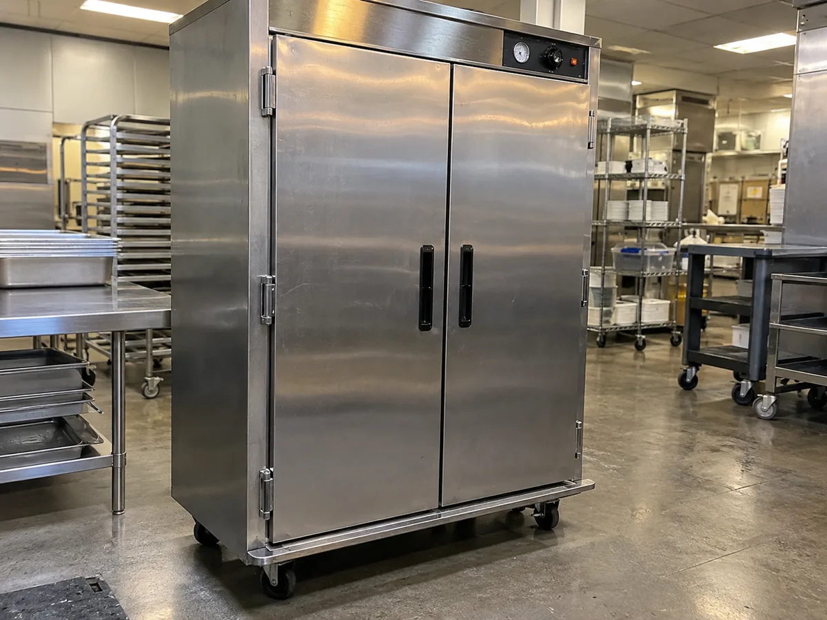 Banquet holding cabinet after heat recovery service in Decatur