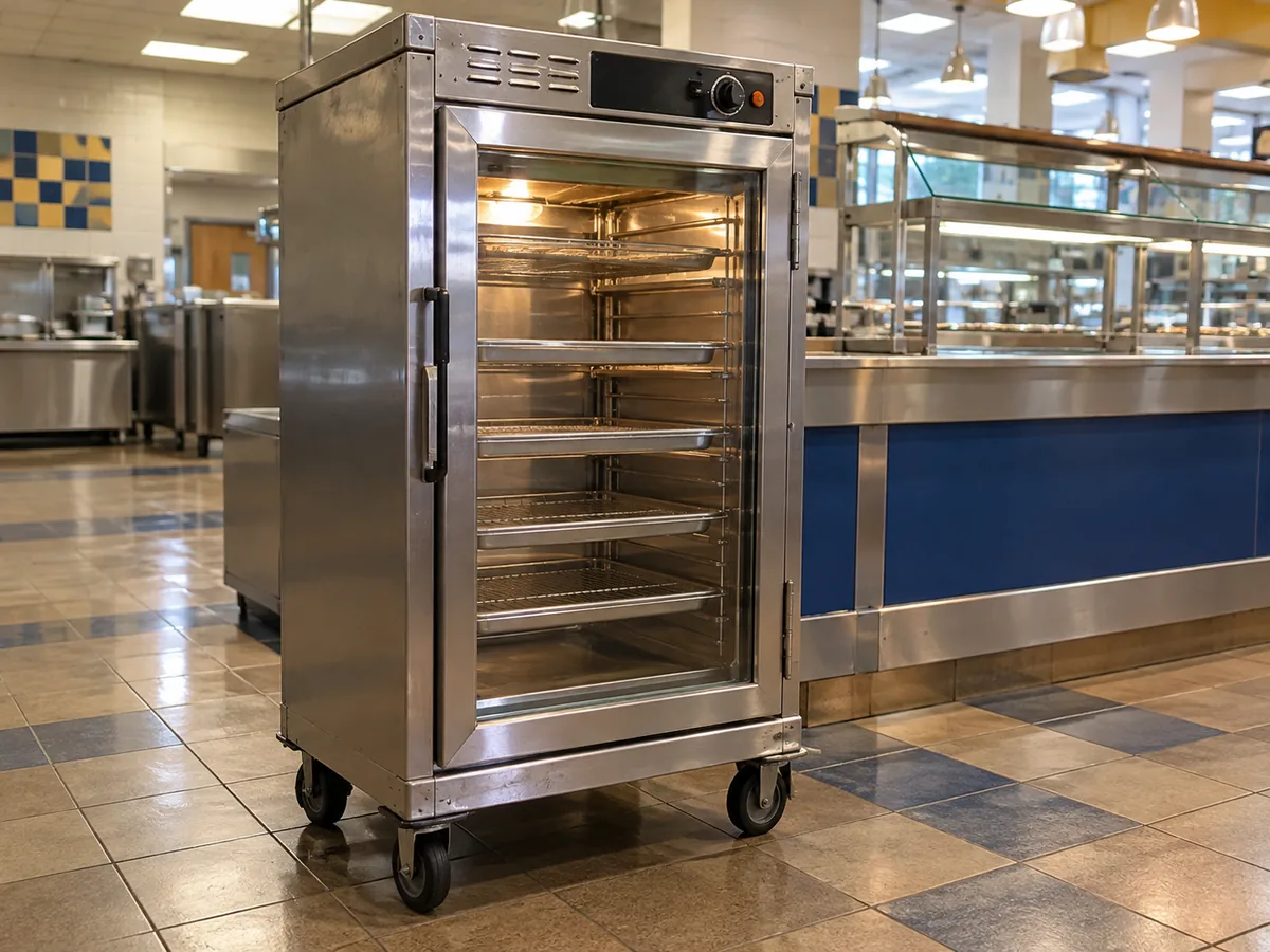 Mobile holding cabinet after temperature-balancing service in Roswell
