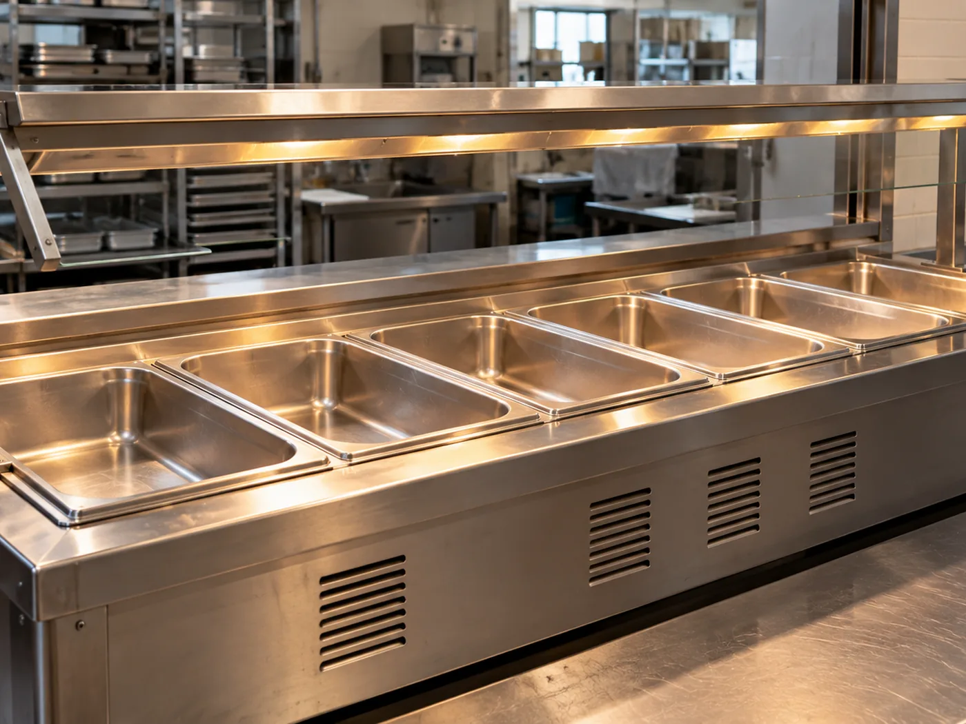 Built-in wet food well after temperature-control repair