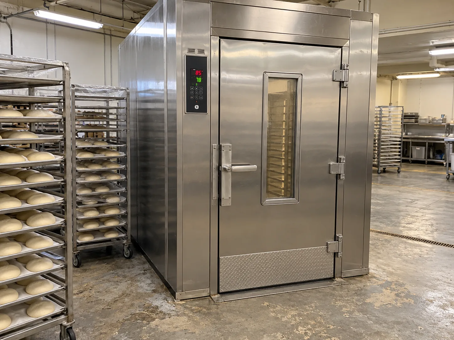 Roll-in proofing cabinet after recovery service
