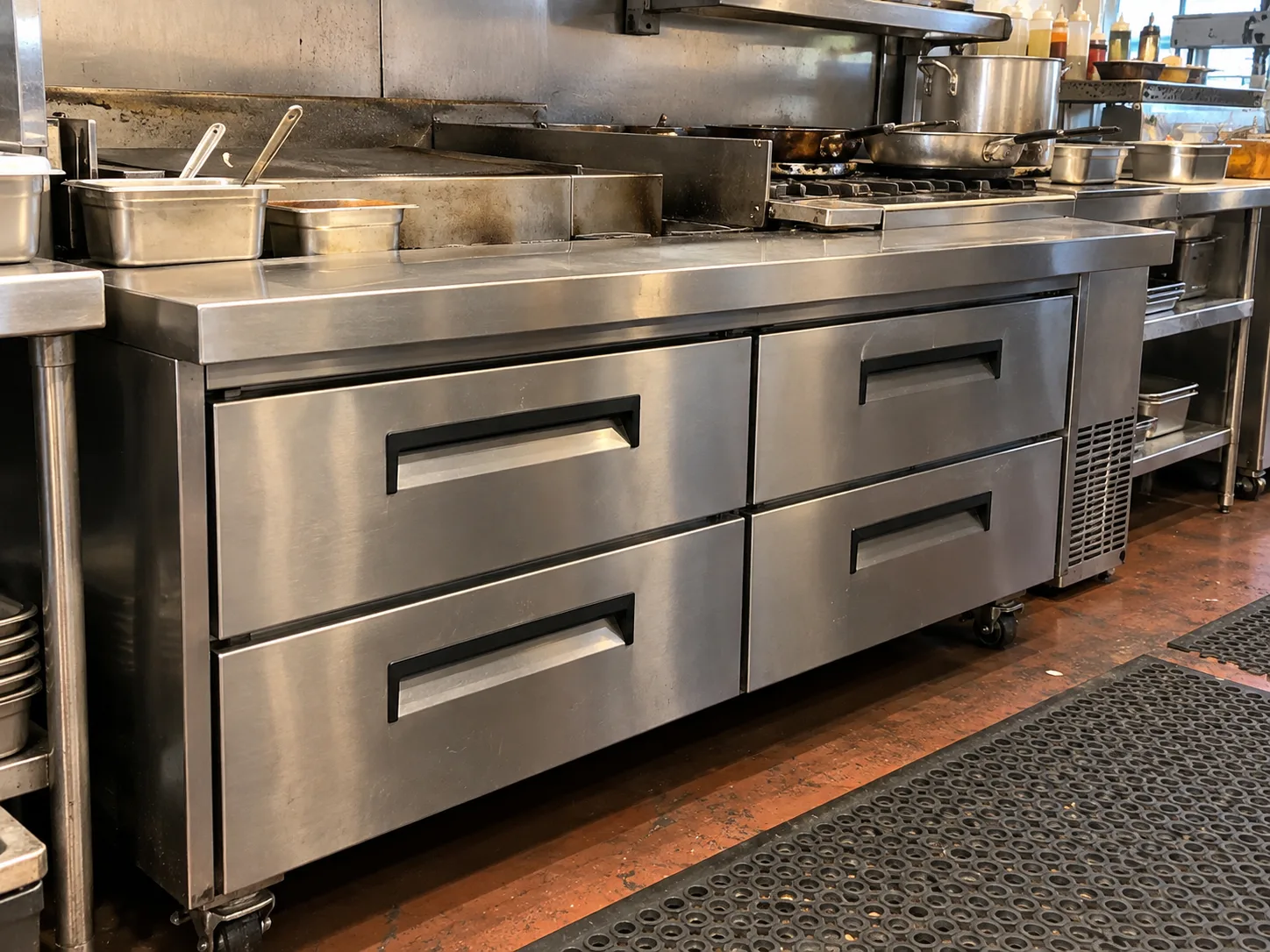 Commercial refrigerated drawers after service in Sandy Springs