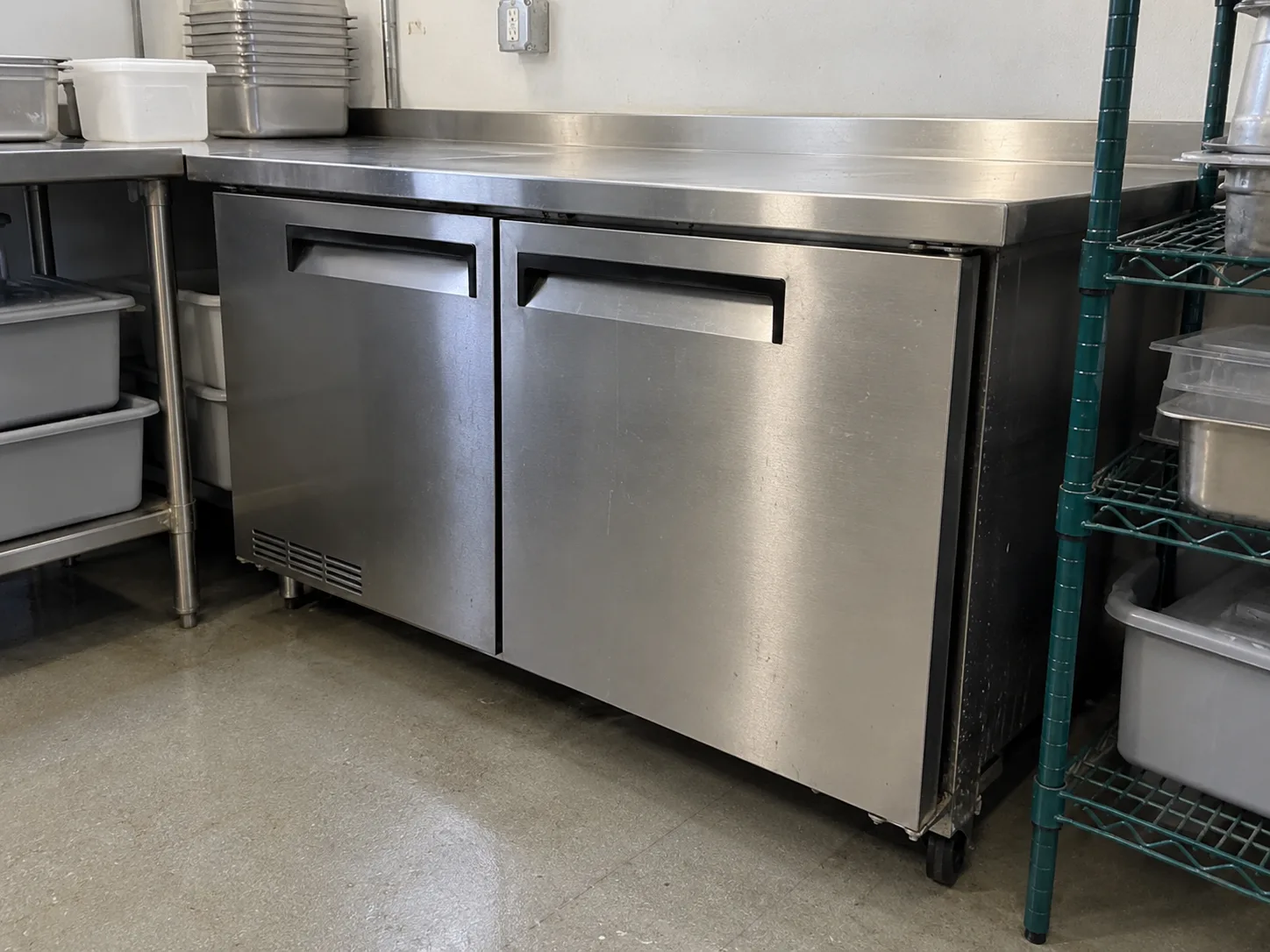 Two-door undercounter refrigerator after evaporator fan service in Westshore