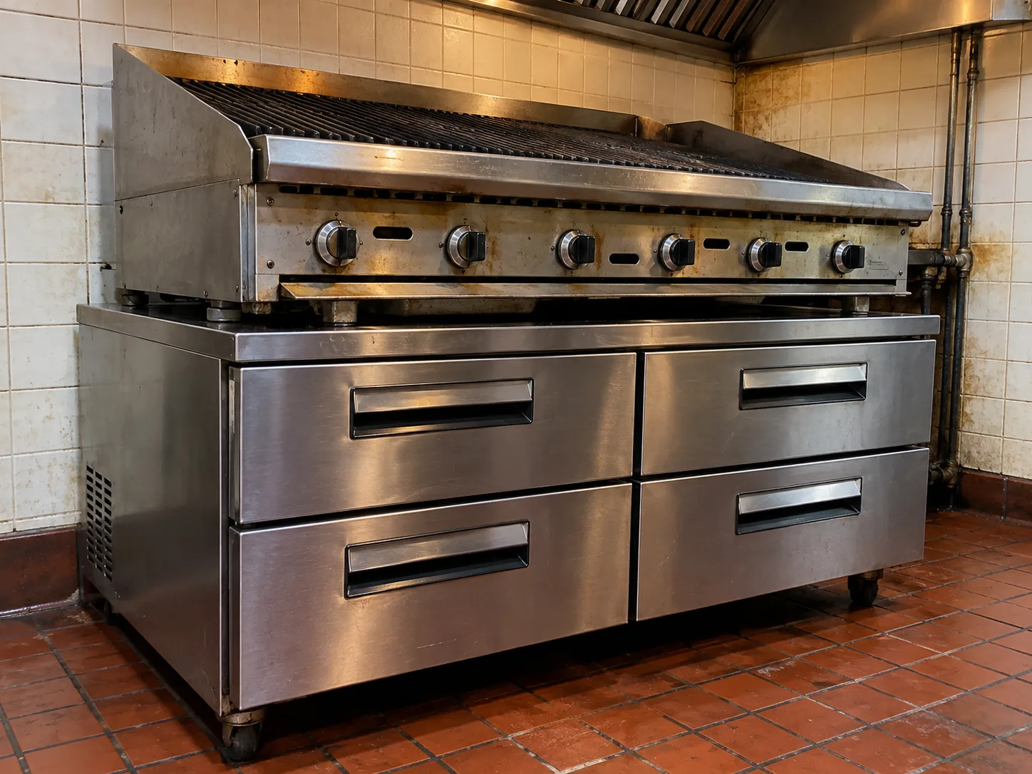 Compact chef base in a South Tampa kitchen after evaporator fan repair