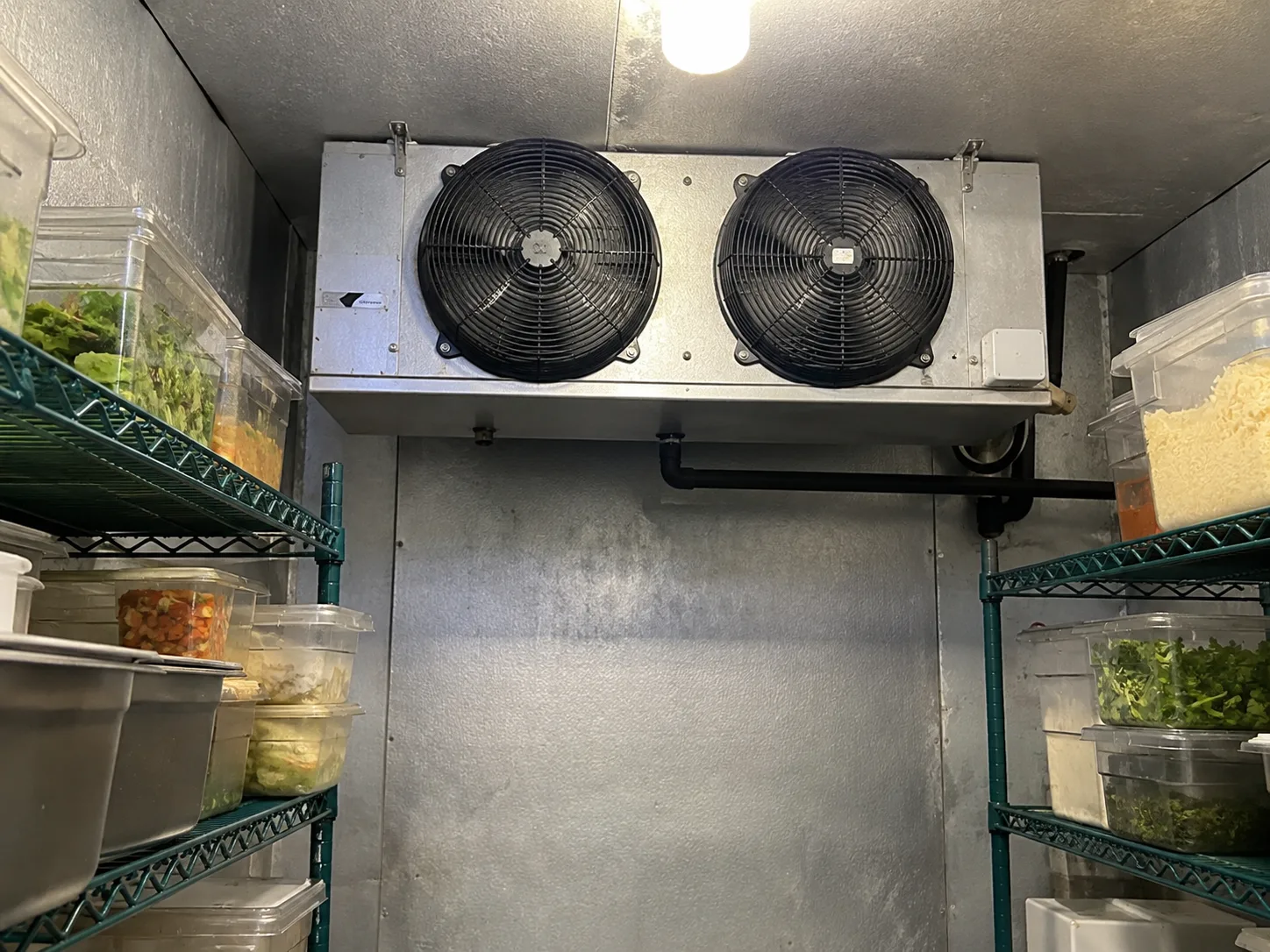 Walk-in evaporator after fan repair