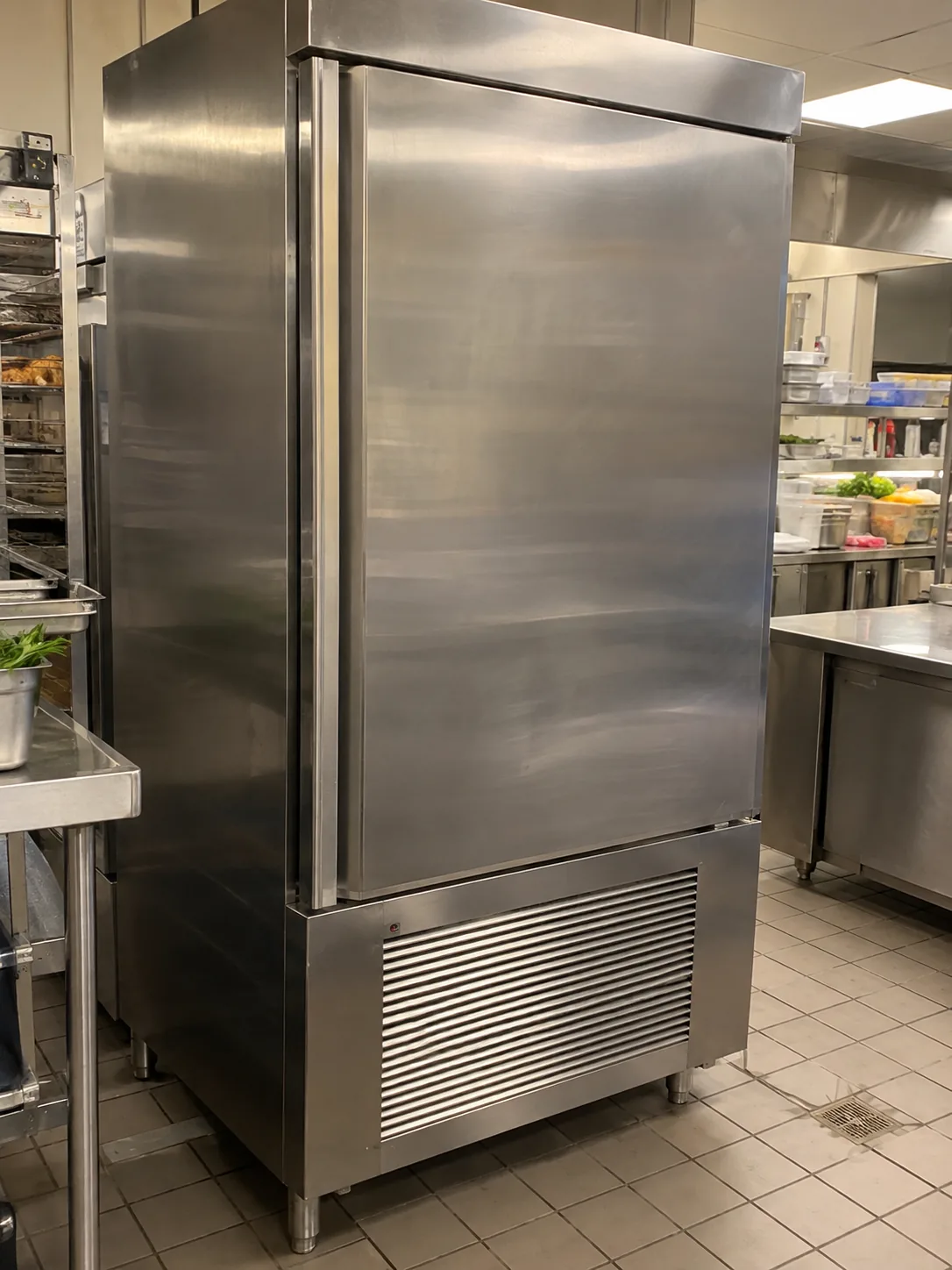 Commercial blast chiller after cooling-cycle service