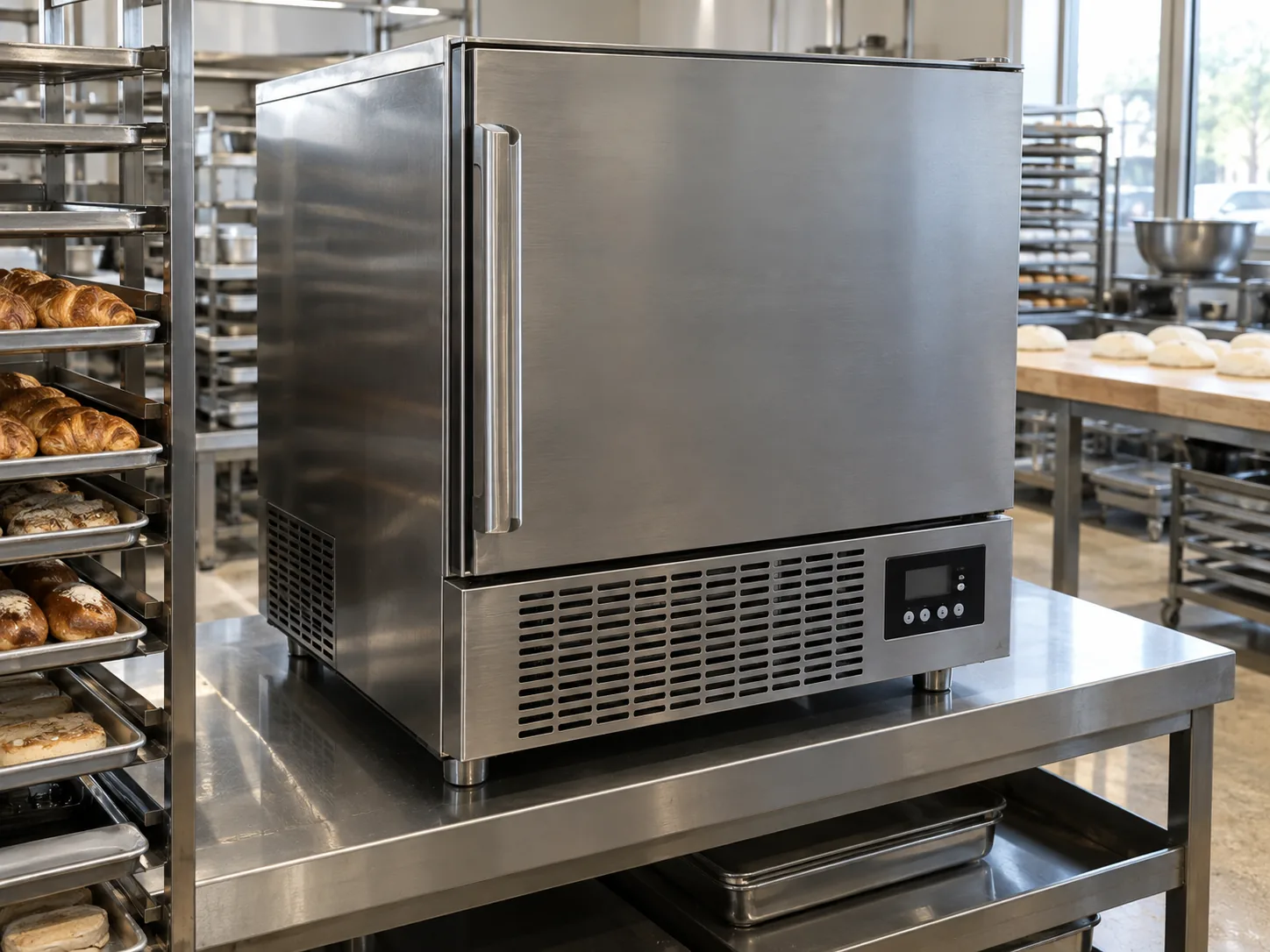 Compact blast chiller after control service