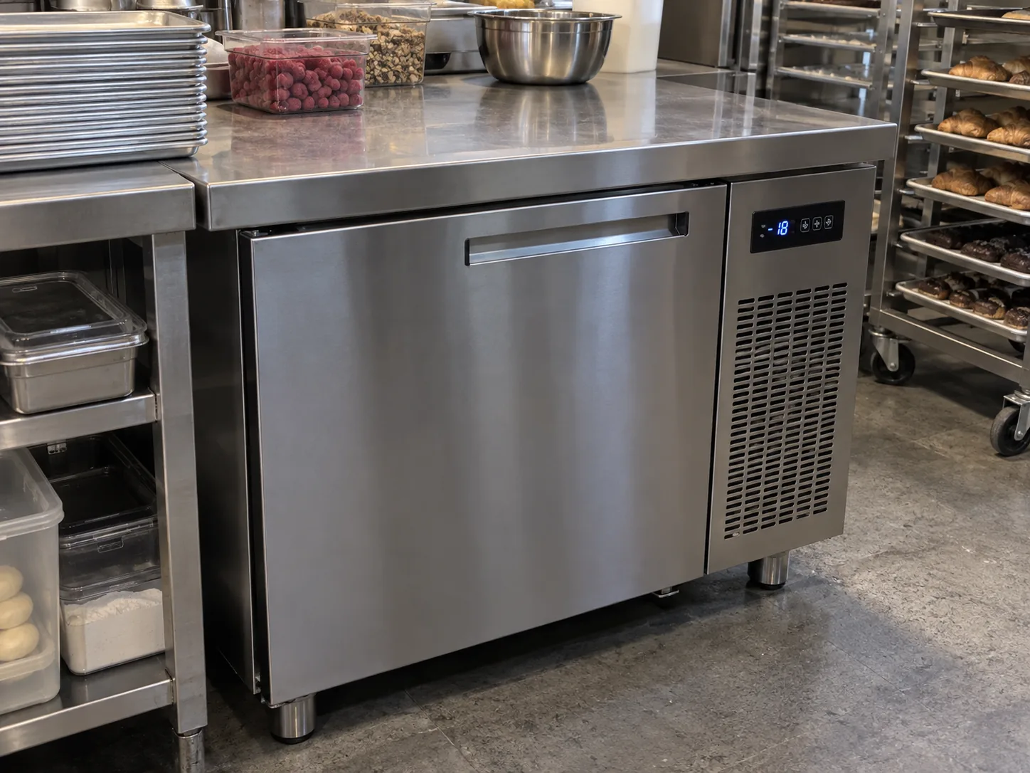 Undercounter blast chiller after probe service