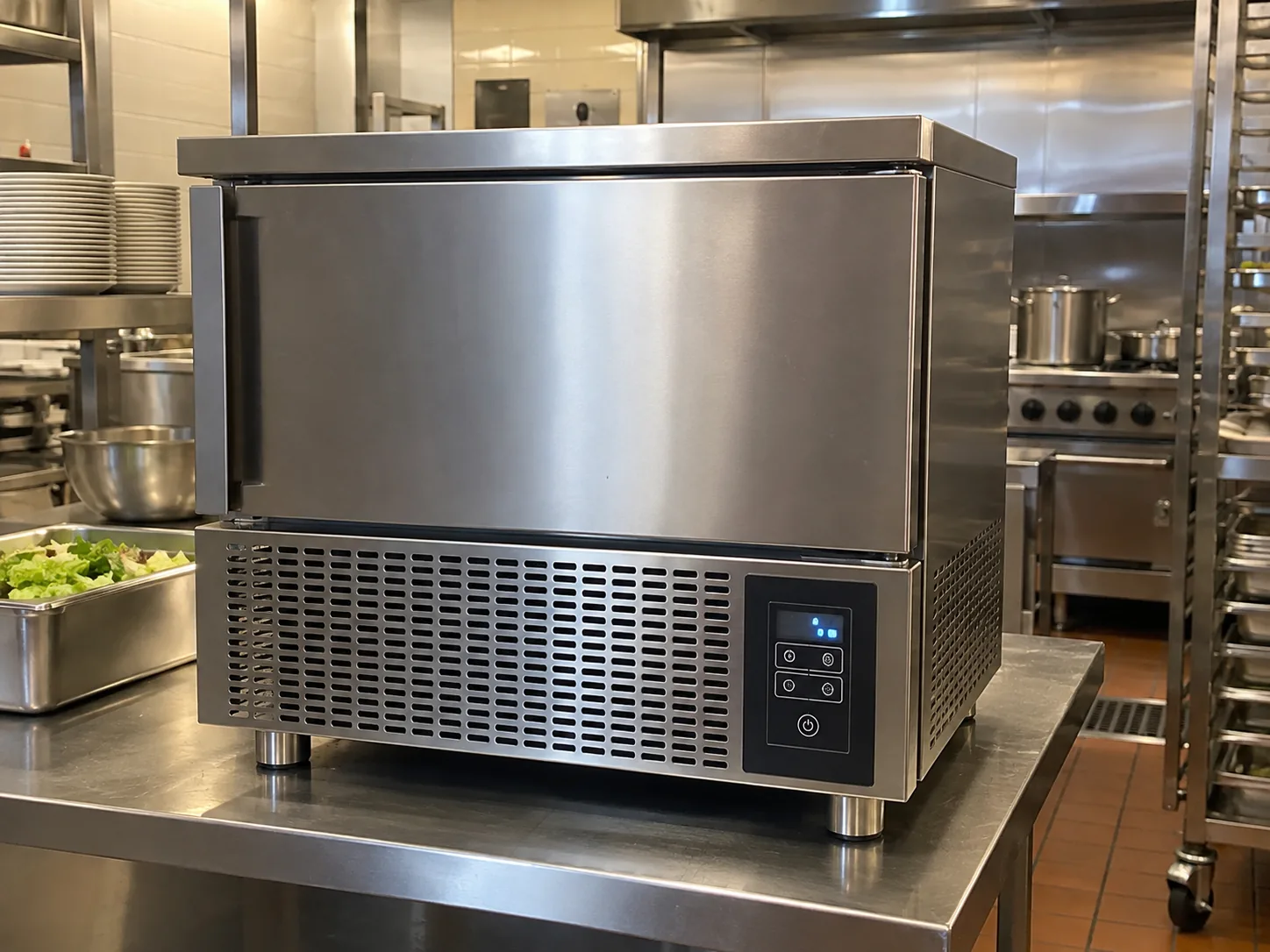Compact blast chiller after control service