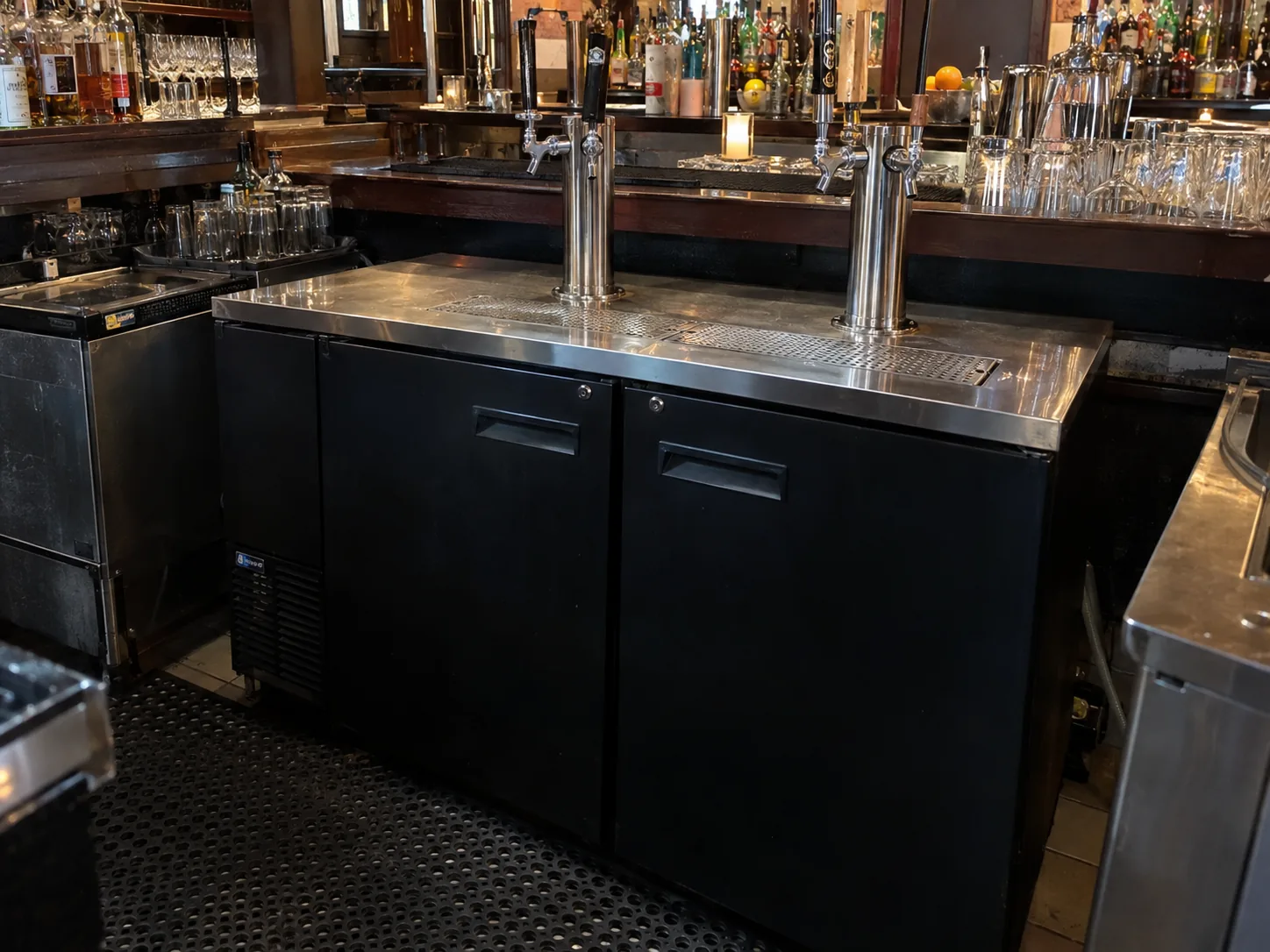 Commercial kegerator after cooling repair