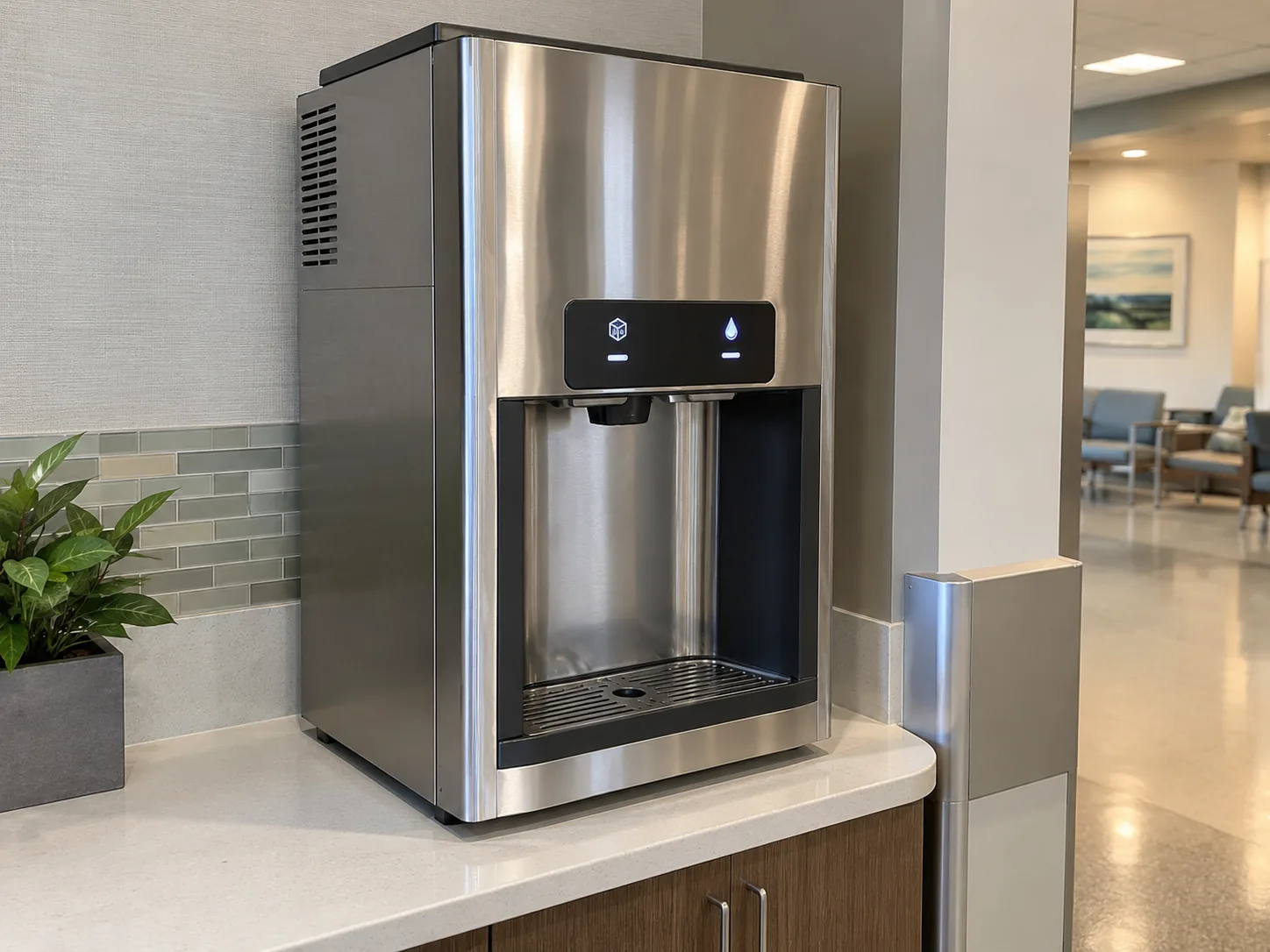 Touchless ice and water dispenser after service