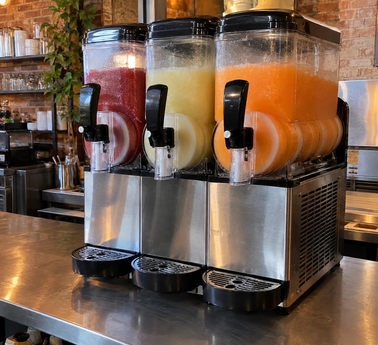 Granita dispenser after service