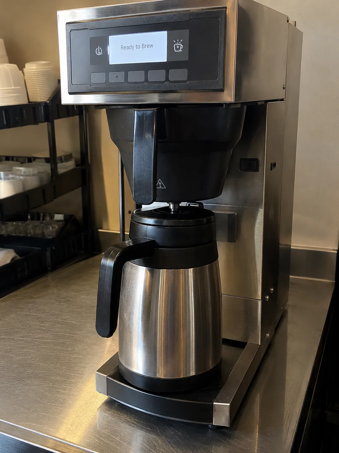 Digital batch coffee brewer after control repair