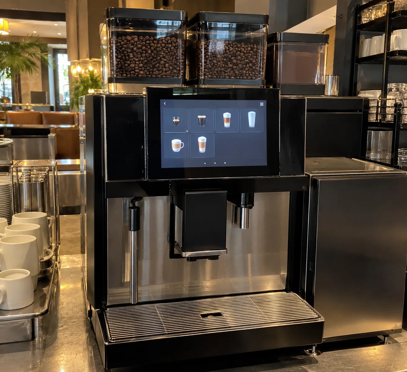 Superautomatic espresso machine after brewing service in Brandon