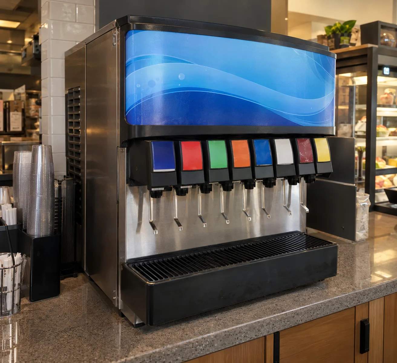 Commercial post-mix dispenser after valve service