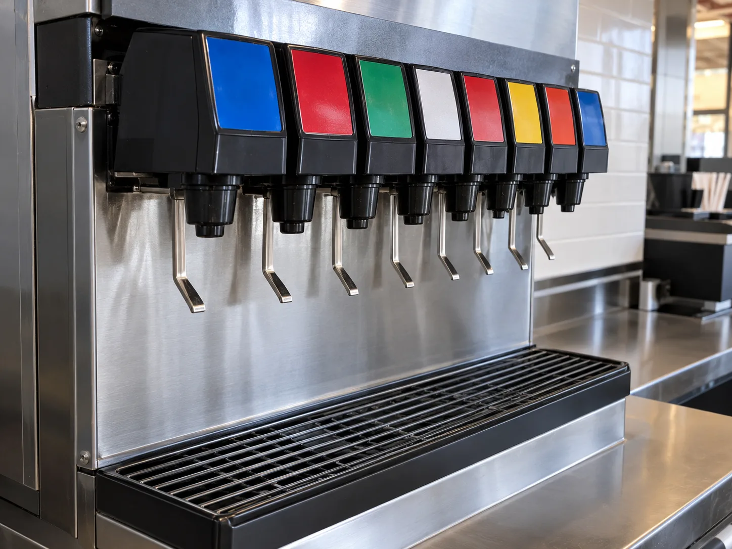 Commercial post-mix dispenser after valve service