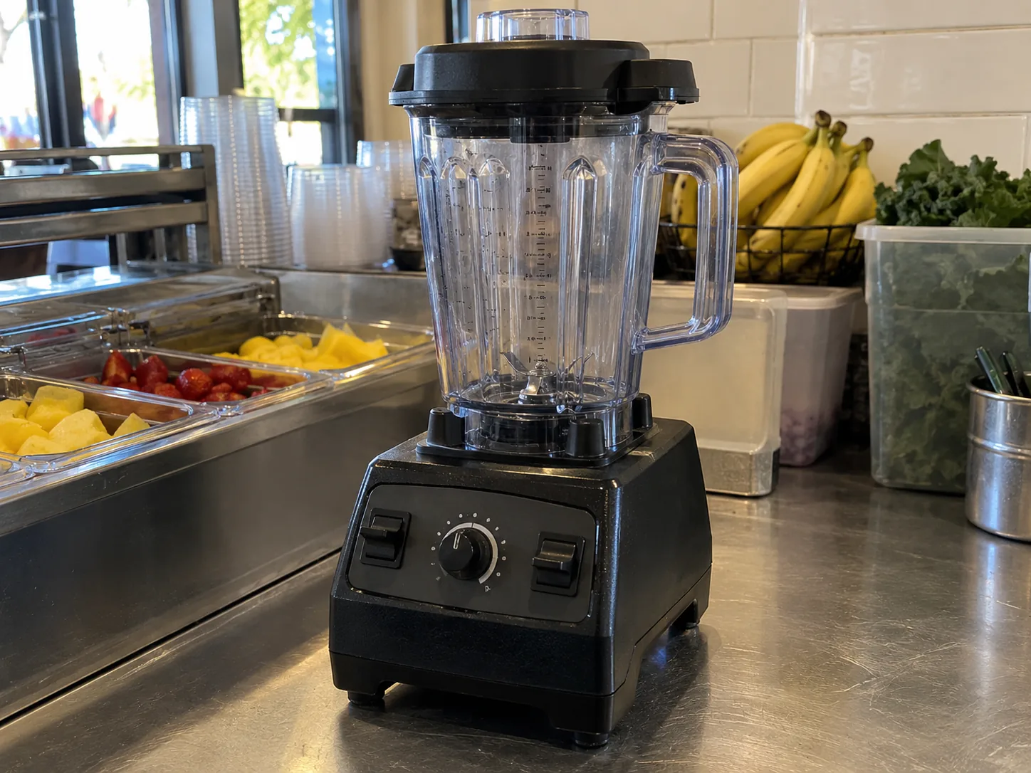 Commercial smoothie blender after motor service