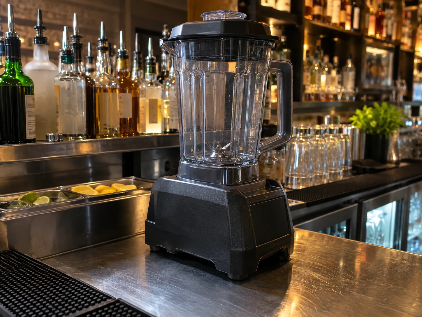 High-volume smoothie blender after overheating service