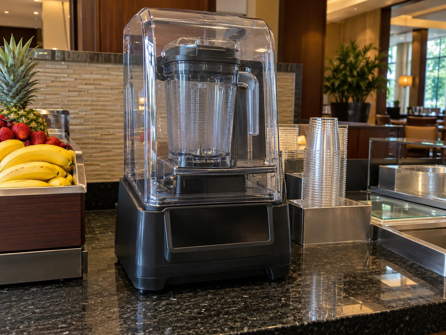 Commercial bar blender after startup repair
