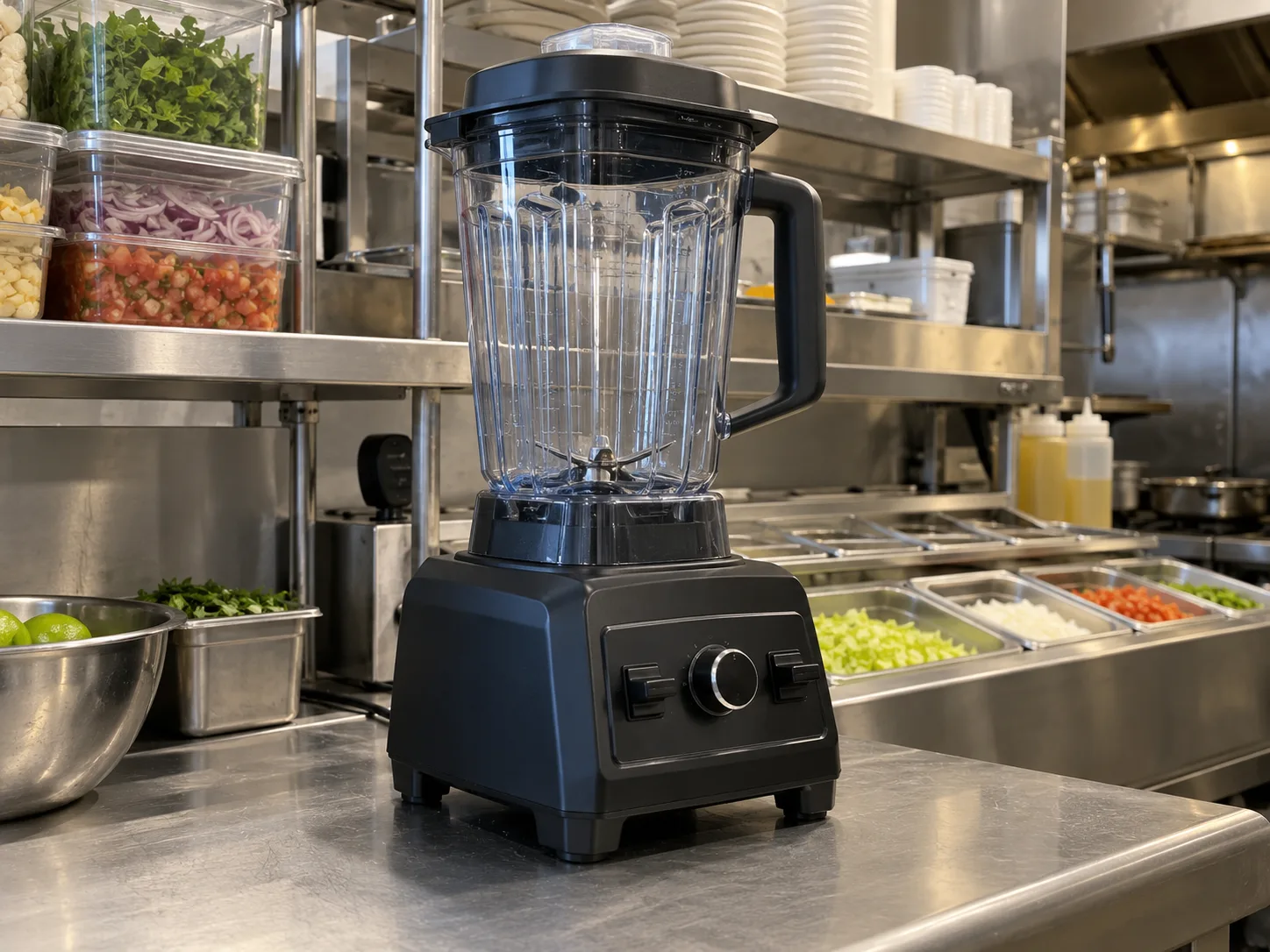 Commercial food preparation blender after leak service