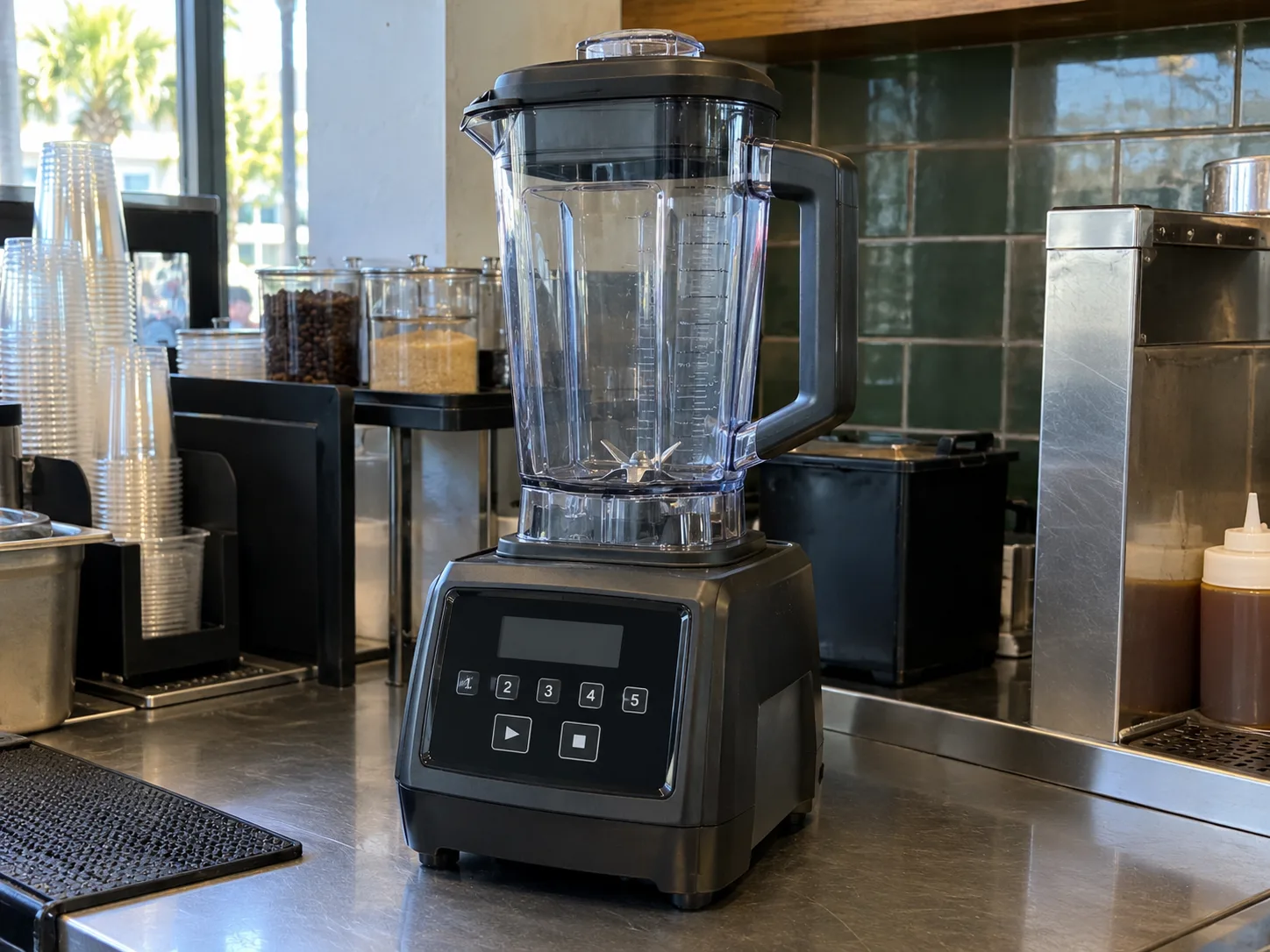 Programmable commercial blender after control service