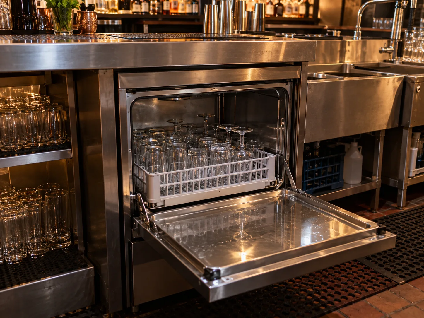 Commercial bar glasswasher in South Tampa