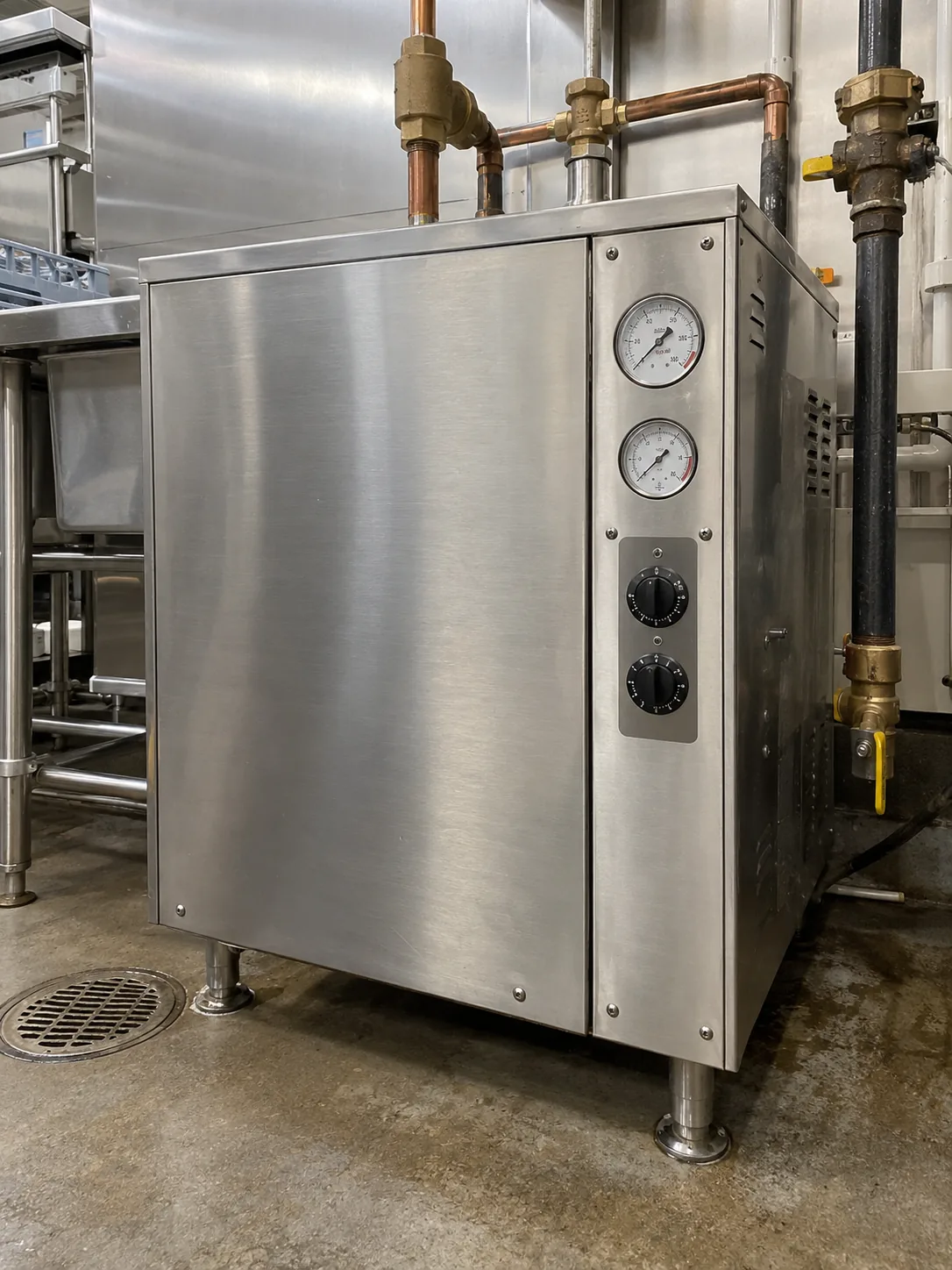 Commercial booster heater after control service