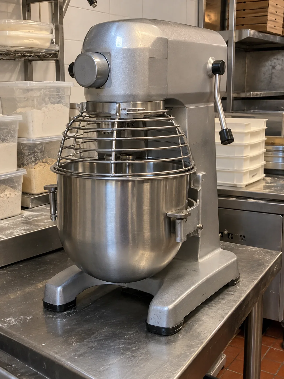 Countertop commercial planetary mixer after speed-control service in Ybor City