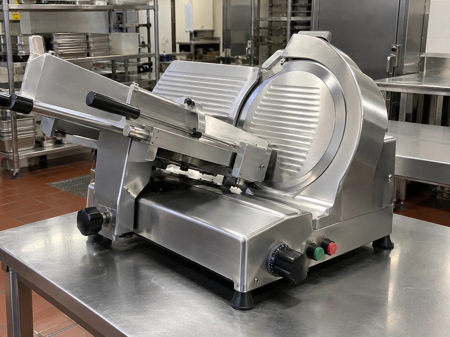 Automatic-feed commercial slicer after service in Clearwater