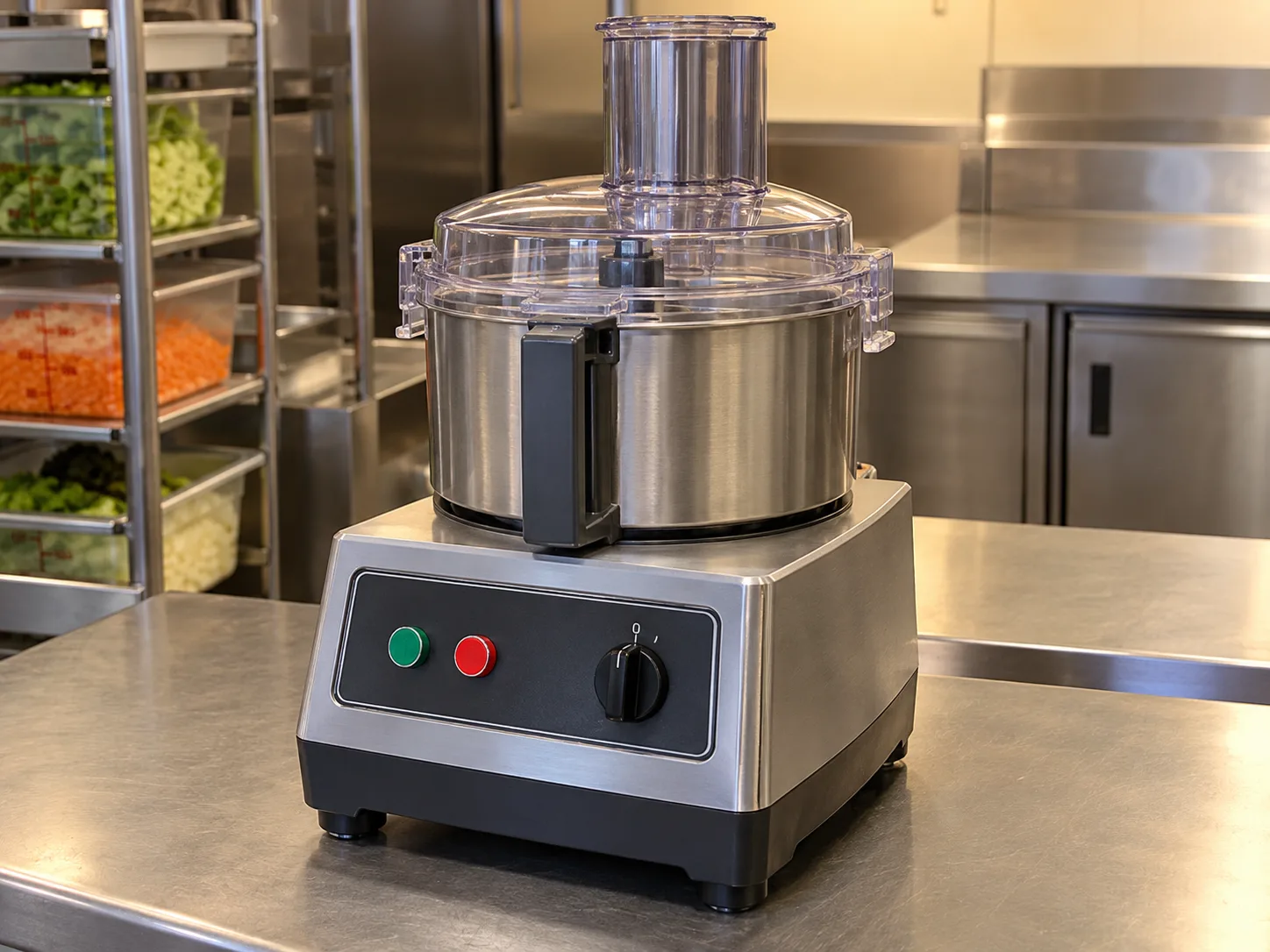 Professional countertop food processor after service