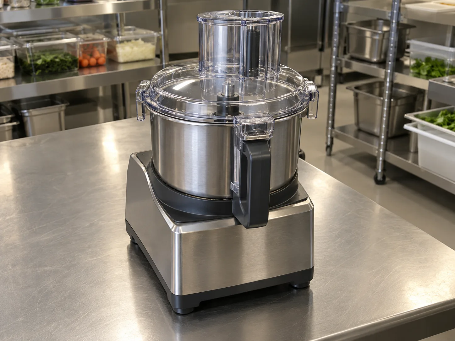 Professional countertop food processor after service