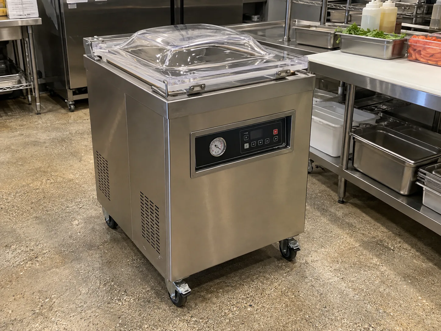 Professional chamber vacuum packer after service