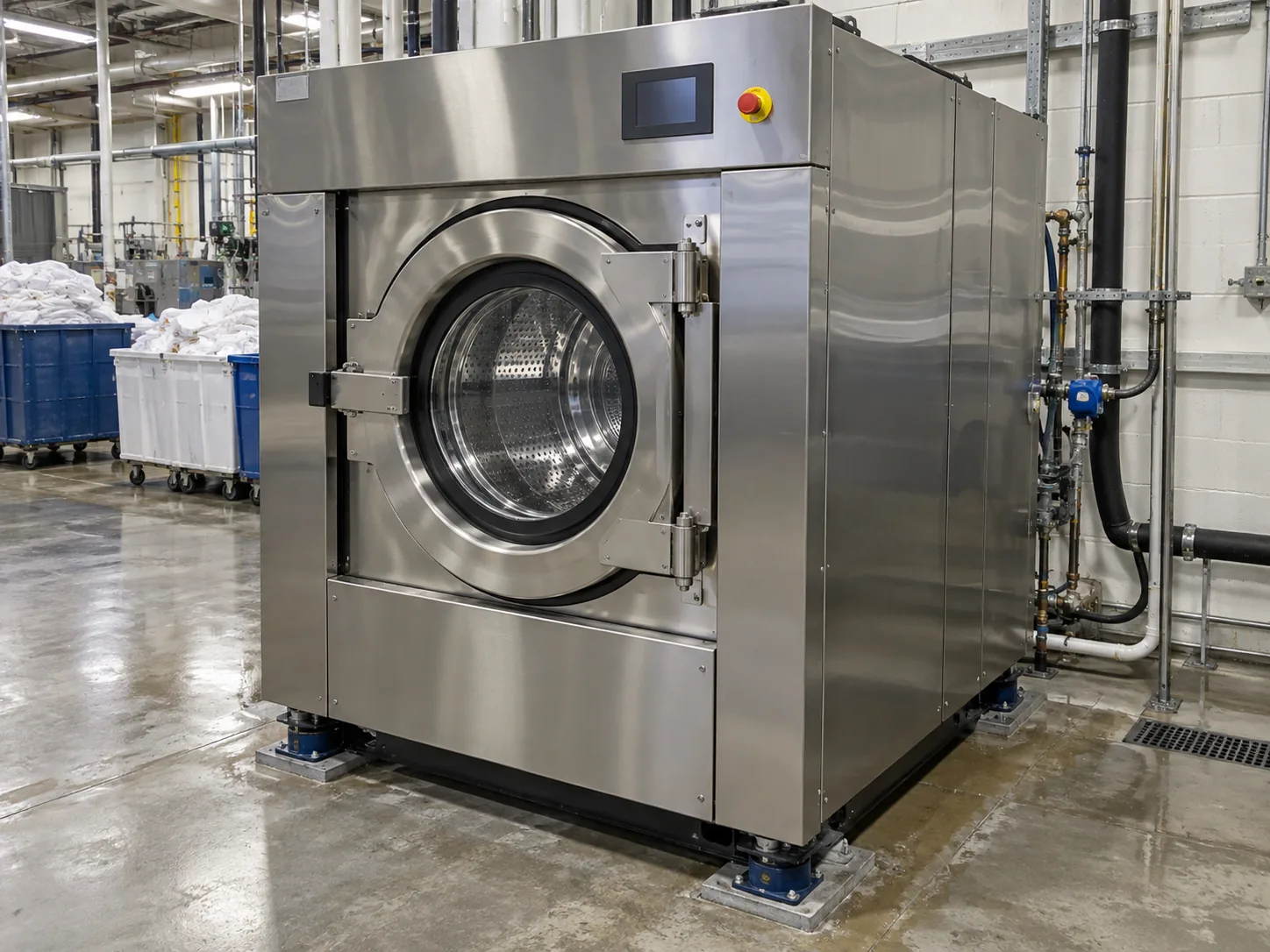 Commercial countertop washer-extractor after service