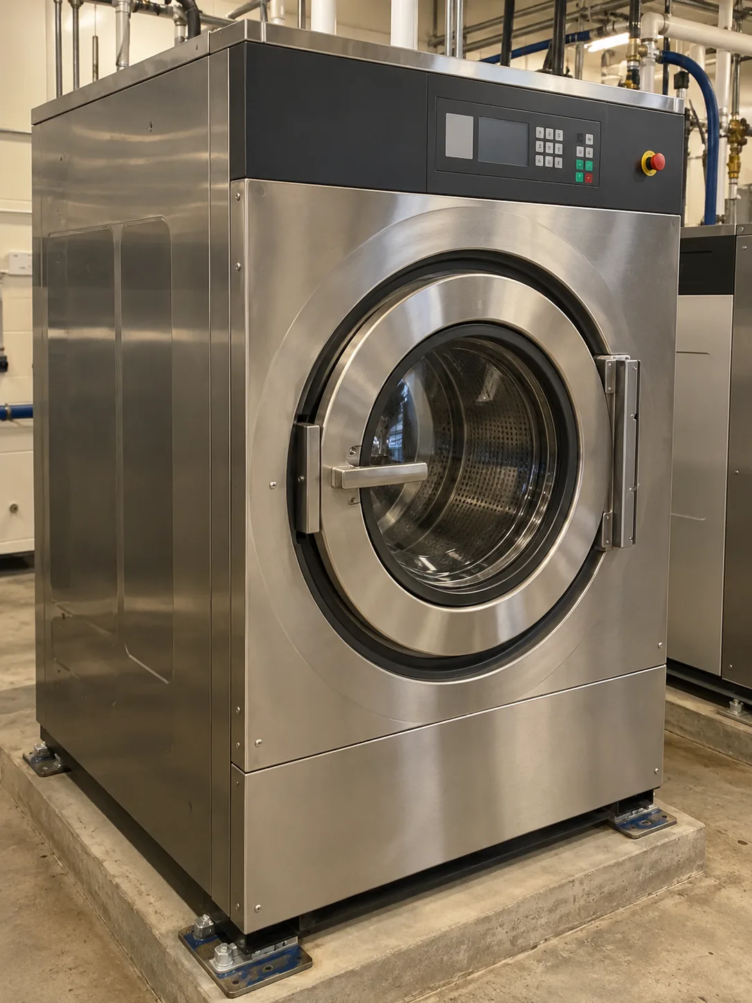 Commercial countertop washer-extractor after service