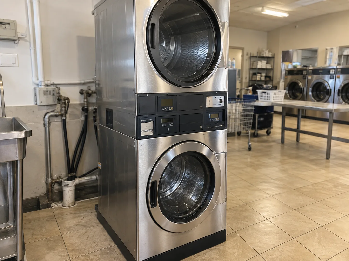 Commercial Stack Washer Drainage Repair in Tampa Bay