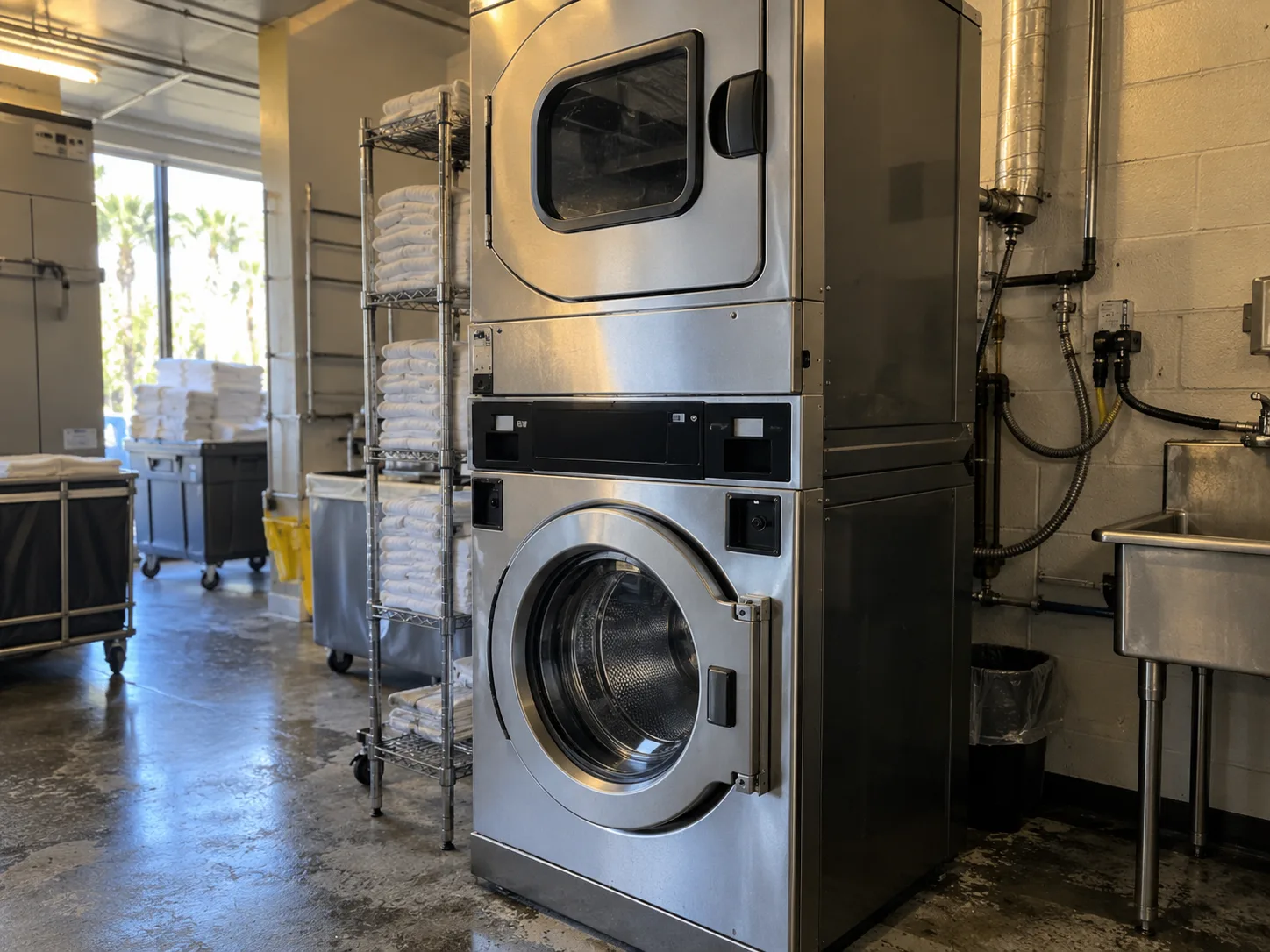 Commercial Stack Washer Door Lock Repair in Tampa Bay